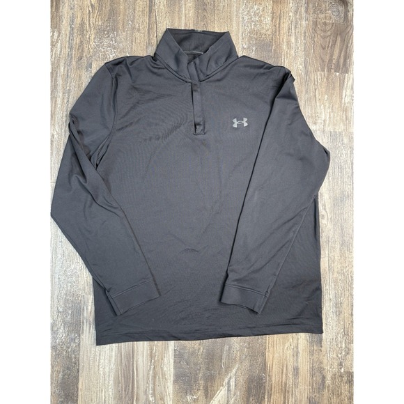 Under Armour Performance Golf 1/4 Zip Long Sleeve Black Large - Picture 1 of 3